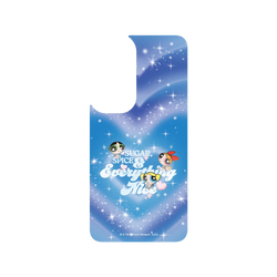 犀牛盾Clear (MagSafe 兼容)防摔背蓋手機殼 - Samsung Galaxy S24 FE - 【聯名設計款】 - The Powerpuff Girls - 藍色夢幻