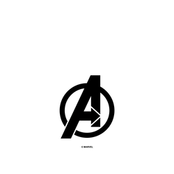 犀牛盾SolidSuit (MagSafe 兼容)手機殼 - Samsung Galaxy S24 - 【聯名設計款】 - 迪士尼-漫威 Marvel - 漫威Logo-復仇者聯盟 黑色標誌