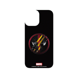 iPhone 12 mini 犀牛盾SolidSuit (MagSafe 兼容)聯名設計款防摔背蓋手機殼 迪士尼-漫威 Marvel - 死侍與金鋼狼-Logo