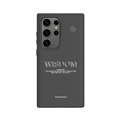 Samsung Galaxy S24 Ultra 犀牛盾SolidSuit (MagSafe 兼容)聯名設計款防摔背蓋手機殼 WISDOM - WISESILVER