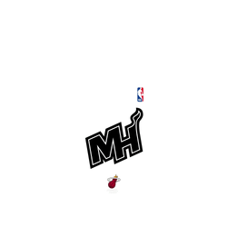 Galaxy S26 Ultra Clear Case (MagSafe 兼容)  NBA B&W-邁阿密熱火 Miami Heat B&W - Light