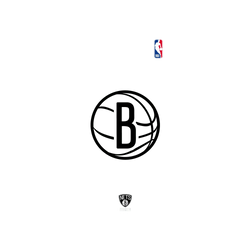 iPhone XS Mod NX Backplate  NBA B&W-布魯克林籃網 Brooklyn Nets B&W - Light