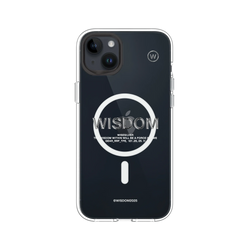 犀牛盾Clear (MagSafe 兼容)防摔背蓋手機殼 - iPhone 14 Plus - 【聯名設計款】 - WISDOM - WISESILVER