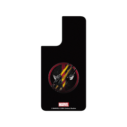 犀牛盾SolidSuit手機殼 - Samsung Galaxy S21+ - 【聯名設計款】 - 迪士尼-漫威 Marvel - 死侍與金鋼狼-Logo
