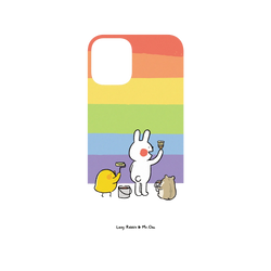 iPhone 16 Plus Mod NX  懶散兔與啾先生 彩虹