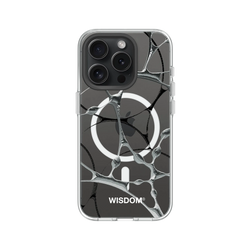 犀牛盾Clear (MagSafe 兼容)防摔背蓋手機殼 - iPhone 15 Pro - 【聯名設計款】 - WISDOM - SILK