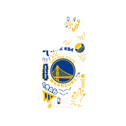 犀牛盾SolidSuit手機殼 - Samsung Galaxy S22 - 【聯名設計款】 - NBA - 塗鴉系列-金州勇士 Golden State Warriors - Graffiti