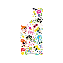 犀牛盾Clear (MagSafe 兼容)防摔背蓋手機殼 - Samsung Galaxy S25 Ultra - 【聯名設計款】 - The Powerpuff Girls - 可愛小女警貼紙款