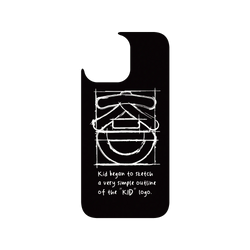 iPhone 16 Pro Max Clear Case（相機按鈕）  KID KID笑臉-草稿素描款