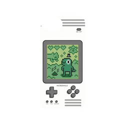 犀牛盾Clear Case防摔背蓋手機殼 - iPhone 16e - 【聯名設計款】 - 怪奇事物所 Incrediville - 8-bit所長飼育家