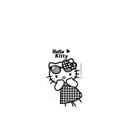 iPhone 17 Pro Max Clear Case（相機按鈕）  Hello Kitty 千鳥格長腿款