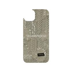 iPhone 15 Plus Clear Case (MagSafe 兼容) Goopi BORO款米色_貝殼灰殼