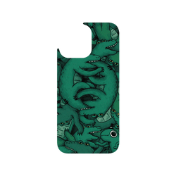 犀牛盾Clear Case防摔背蓋手機殼 - iPhone 16 Pro Max - 【聯名設計款】 - 怪奇事物所 Incrediville - 肥尾鱷魚密集恐懼症