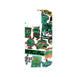 犀牛盾Clear Case防摔背蓋手機殼 - iPhone 16 Pro - 【聯名設計款】 - 怪奇事物所 Incrediville - V2怪奇貼紙簿