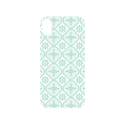 犀牛盾NX系列背板 - iPhone XS - 【聯名設計款】 - 玻璃海棠/背蓋透明粉綠(小)