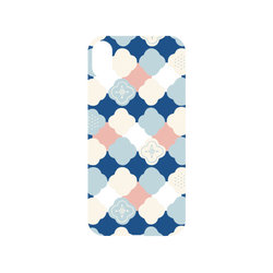 犀牛盾NX系列背板 - iPhone XS - 【聯名設計款】 - 印花樂 - 玻璃海棠2號/學院藍