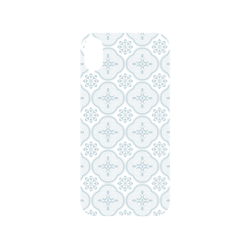 犀牛盾NX系列背板 - iPhone XS - 【聯名設計款】 - 印花樂 - 玻璃海棠/透明藍灰