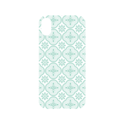 犀牛盾NX系列背板 - iPhone XR - 【聯名設計款】 - 玻璃海棠/背蓋透明粉綠(小)