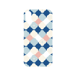犀牛盾NX系列背板 - iPhone XR - 【聯名設計款】 - 印花樂 - 玻璃海棠2號/學院藍