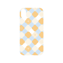 犀牛盾NX系列背板 - iPhone XR - 【聯名設計款】 - 印花樂 - 玻璃海棠2號/俏皮黃藍