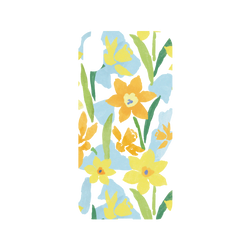 犀牛盾NX系列背板 - iPhone XR - 【聯名設計款】 - 印花樂 - 水彩水仙花/黃藍