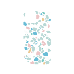 犀牛盾NX系列背板 - iPhone 12/12 Pro - 【聯名設計款】 - 老磁磚/背蓋磨石子粉藍