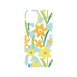 犀牛盾NX (MagSafe 兼容)背板 - iPhone 14 - 印花樂 - 水彩水仙花/黃藍