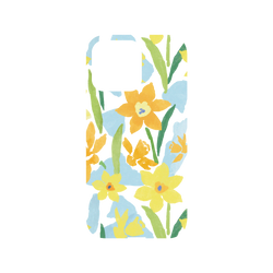犀牛盾NX (MagSafe 兼容)背板 - iPhone 14 Pro Max - 印花樂 - 水彩水仙花/黃藍