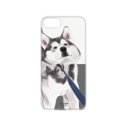 犀牛盾NX系列背板 - iPhone 7/8/SE2/SE3 -  【聯名設計款】 - 沐晨Muchen - 拉住哈士奇