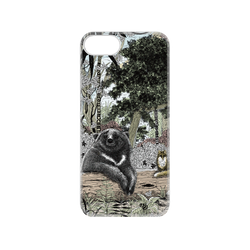 犀牛盾NX系列背板 - iPhone 7/8/SE2/SE3 - 【聯名設計款】 - 花生騷有限公司 - 守護森林之黑熊款
