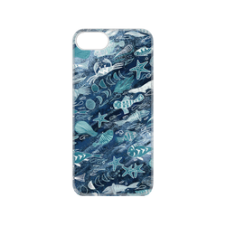 犀牛盾NX系列背板 - iPhone 7/8/SE2/SE3 - 【聯名設計款】 - 花生騷有限公司 - 海洋WAWA-浪潮