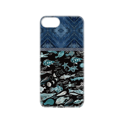 犀牛盾NX系列背板 - iPhone 7/8/SE2/SE3 - 【聯名設計款】 - 花生騷有限公司 - 海洋WAWA-浪潮圖騰
