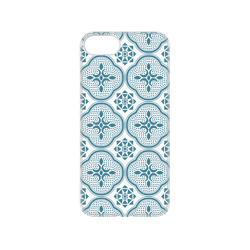 犀牛盾NX系列背板 - iPhone 7/8/SE2/SE3 - 【聯名設計款】 - 印花樂 - 玻璃海棠/透明藍