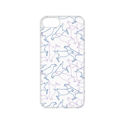 犀牛盾NX系列背板 - iPhone 7/8/SE2/SE3 - 【聯名設計款】 - 印花樂 - 台灣八哥/透明藍紫