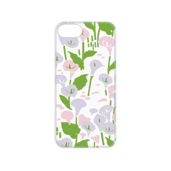 犀牛盾NX系列背板 - iPhone 7/8/SE2/SE3 - 【聯名設計款】 - 印花樂 - 雜花/透明海芋白