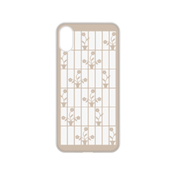 犀牛盾NX系列背板 - iPhone X - 【聯名設計款】 - 印花樂 - 鐵花窗/背蓋盆花粉紅