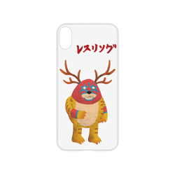 犀牛盾NX系列背板 - iPhone XS - 【聯名設計款】 - 邱哥 - 怪獸摔角-粉糜獸 Kaiju Lucha Libre-Pinky moose