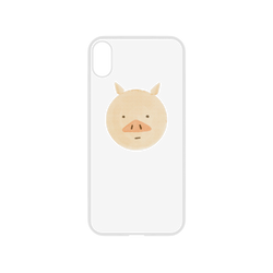 犀牛盾NX系列背板 - iPhone XS - 【聯名設計款】 - 邱哥 - 動物世界-豬 Animal World-Pig (圓頭款)