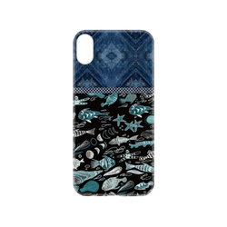 犀牛盾NX系列背板 - iPhone XS - 【聯名設計款】 - 花生騷有限公司 - 海洋WAWA-浪潮圖騰