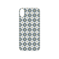 犀牛盾NX系列背板 - iPhone XS - 【聯名設計款】 - 印花樂 - 老磁磚2號/藍灰