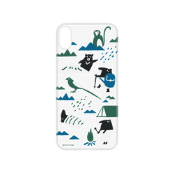 犀牛盾NX系列背板 - iPhone XS - 【聯名設計款】 - 印花樂 - 印花樂x馬來貘-山林藍