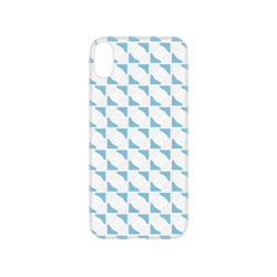 犀牛盾NX系列背板 - iPhone XS - 【聯名設計款】 - 印花樂 - 老磁磚3號/透明藍白