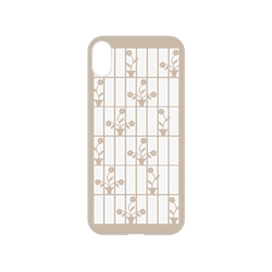 犀牛盾NX系列背板 - iPhone XS - 【聯名設計款】 - 印花樂 - 鐵花窗/背蓋盆花粉紅