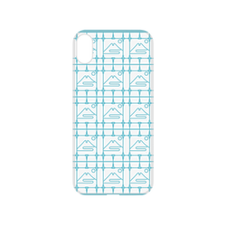 犀牛盾NX系列背板 - iPhone XS - 【聯名設計款】 - 印花樂 - 鐵花窗/富士山藍色