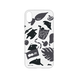 犀牛盾NX系列背板 - iPhone XR - 【聯名設計款】 - 印花樂 - 印花樂x馬來貘-黑白菜市場