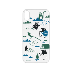 犀牛盾NX系列背板 - iPhone XR - 【聯名設計款】 - 印花樂 - 印花樂x馬來貘-山林藍