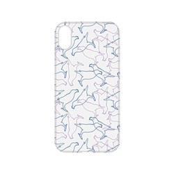 犀牛盾NX系列背板 - iPhone XR - 【聯名設計款】 - 印花樂 - 台灣八哥/透明藍紫