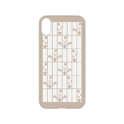 犀牛盾NX系列背板 - iPhone XR - 【聯名設計款】 - 印花樂 - 鐵花窗/背蓋盆花粉紅