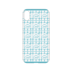 犀牛盾NX系列背板 - iPhone XR - 【聯名設計款】 - 印花樂 - 鐵花窗/富士山藍色