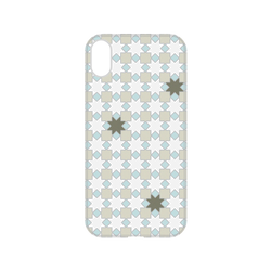 犀牛盾NX系列背板 - iPhone XR - 【聯名設計款】 - 印花樂 - 老磁磚/背蓋星芒灰白